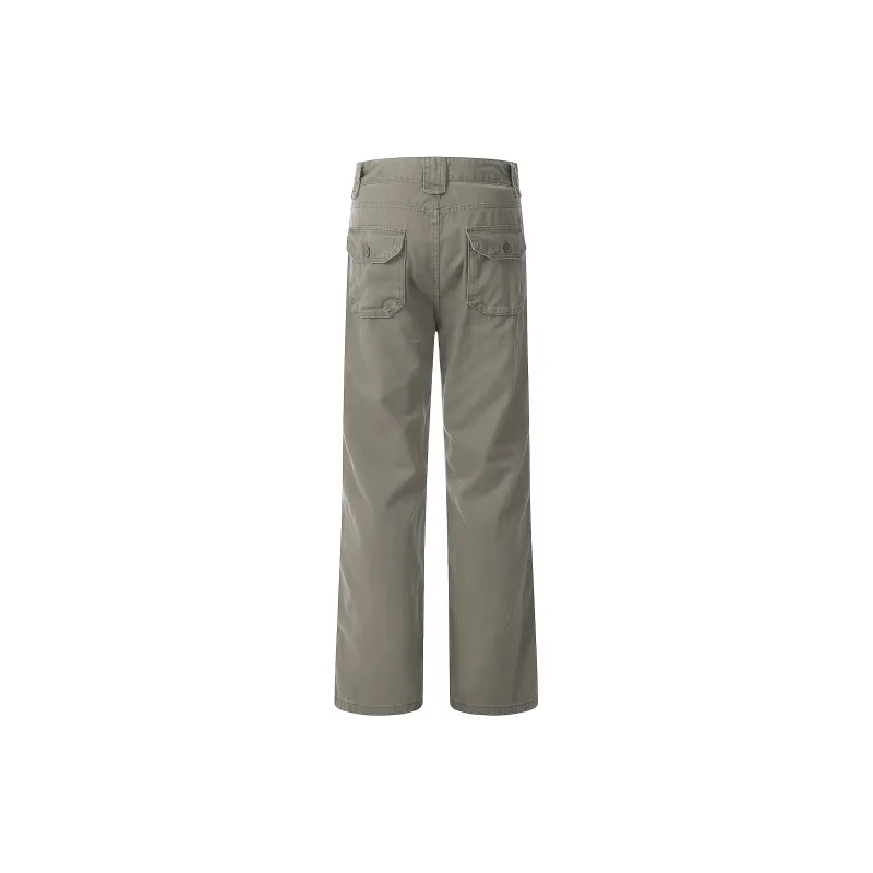 GBXM Cargo Pants Unisex Gray Green-2