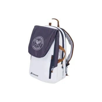 Babolat Tennis Racket Bags Leather Coarse Fabric White