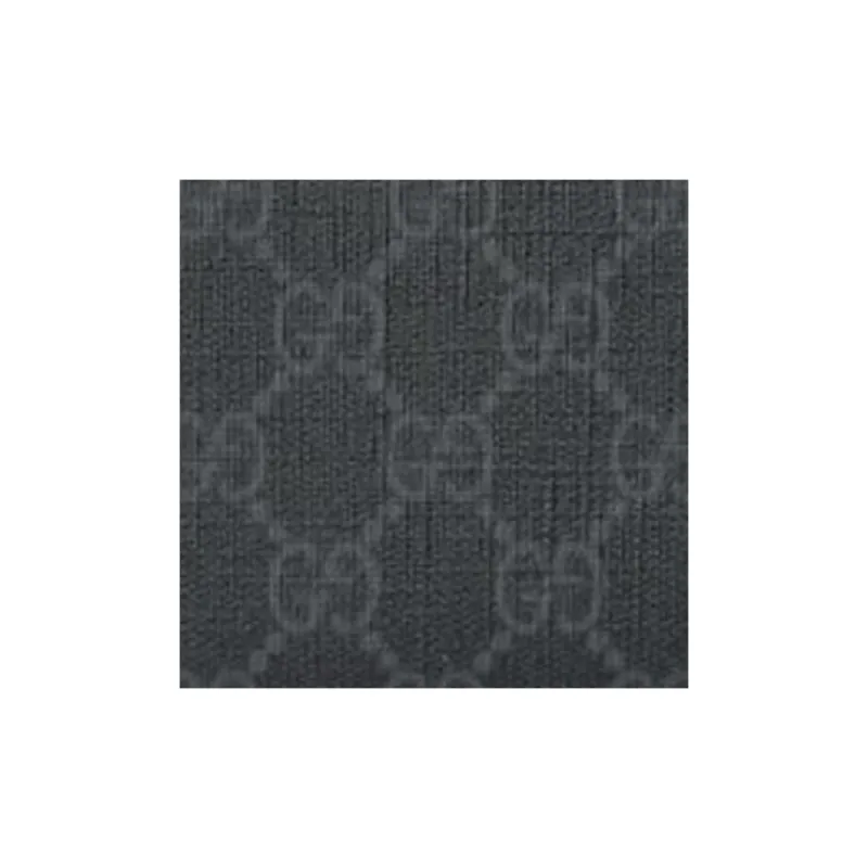 GUCCI Supreme Canvas Card Clip Card Holder Men's Black & Dark Green-4
