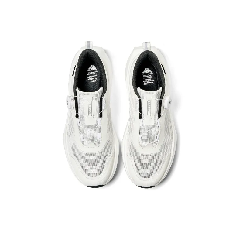 Kappa Cushioned Slip-Resistant Low-Top Running Shoes Unisex Classic White-3