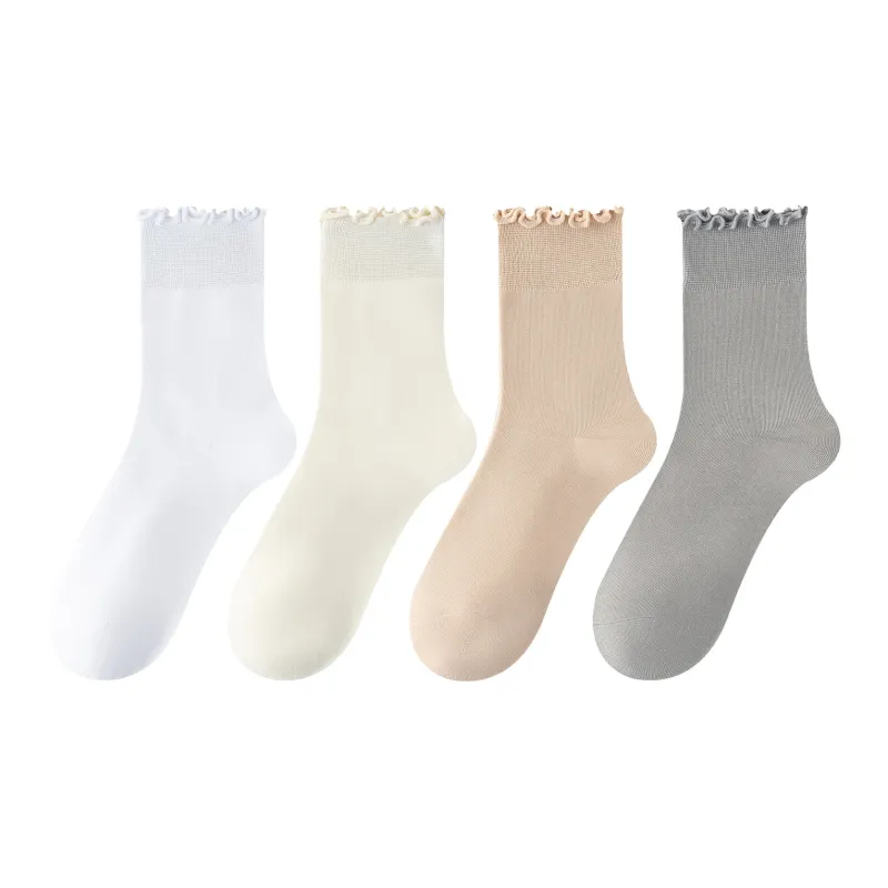 XXLLG Mid Calf Socks Women's 4 Pack-9