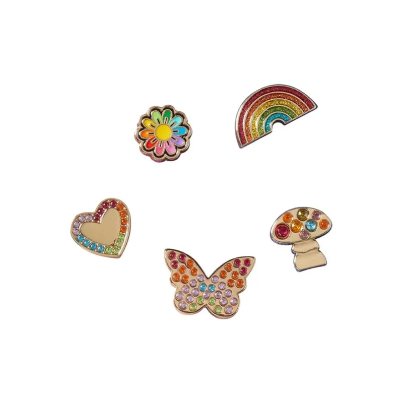Crocs Acrylic Shoe Accessories Unisex Rainbow-0