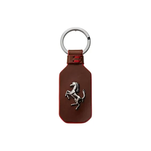 Ferrari Prancing Horse Leather Keyring