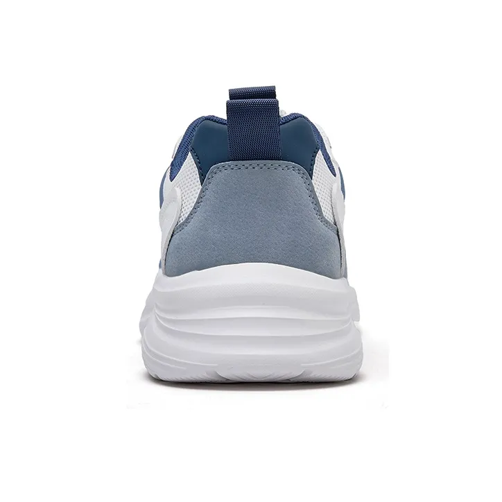 JOSINY Height Increasing Support Low Top Running Shoes Men's Beige Blue-3