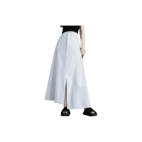 You cow me pants Casual Long Skirts Women's White