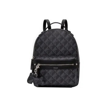 ELLE Synthetic Leather Backpack Medium Size Women's Multicolor