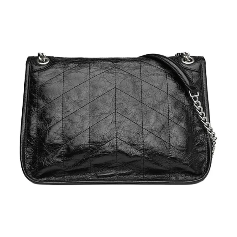 GOLDLION Cow Leather Crossbody Bag Shoulder Bag Women's Black-3