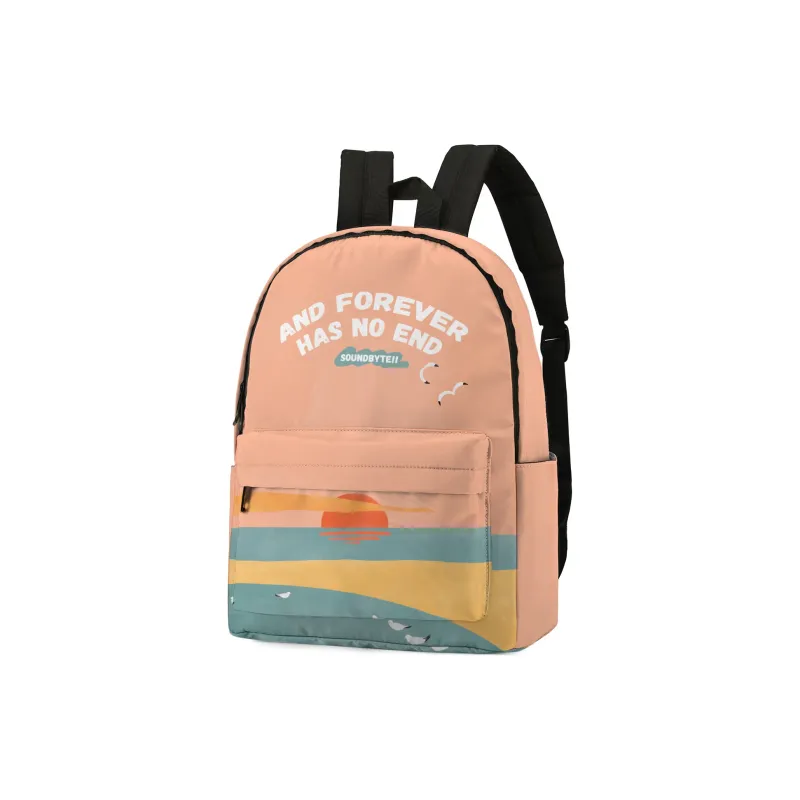 Soundbyte Polyester Backpack Laptop Bag Regular Unisex Orange-1