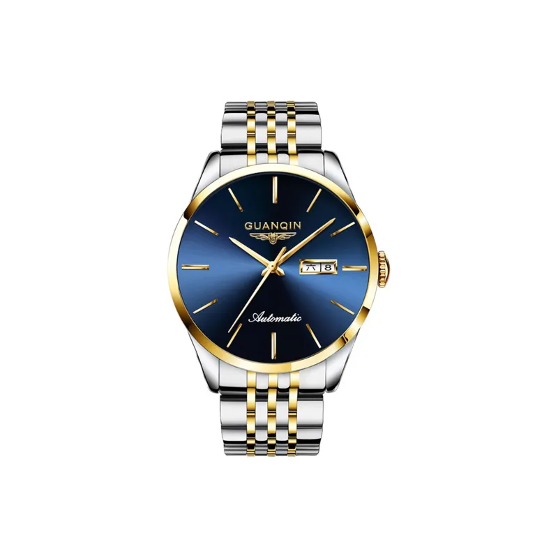 GUANQIN GJ16179.JGD Automatic Mechanical Movement Stainless Steel Watchband Watch Men's Watches White Dial-5