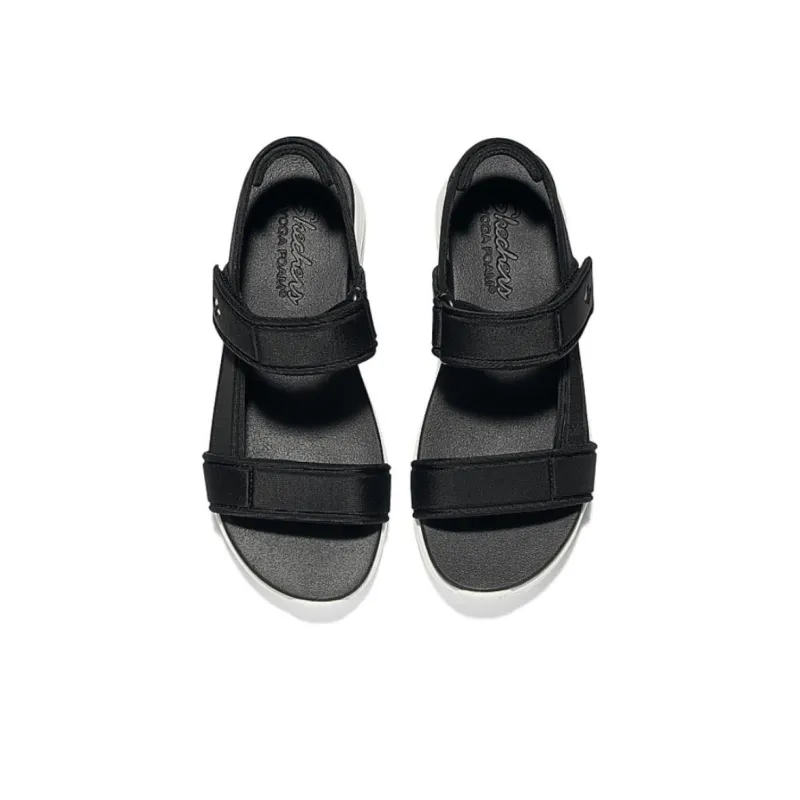 Skechers Uno Strap Sandals Women's Black White-2