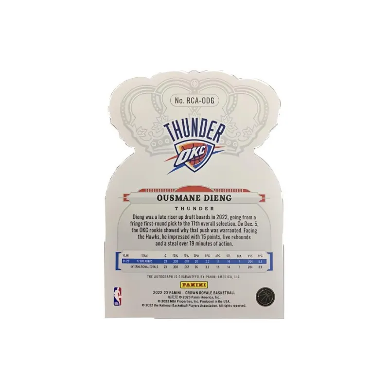 PANINI Usman Dieng Star Card Product Access Sports Cards Single Disc-1