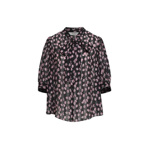 Qiushui Yiren Chiffon Shirts Women's Pink