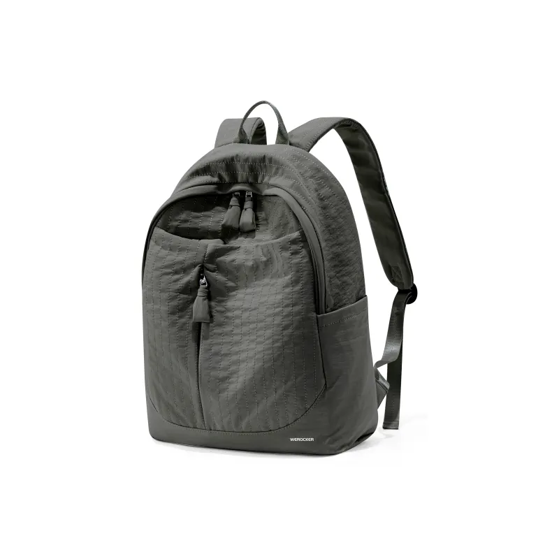 Werocker Fabric Backpack Regular Unisex White/Beige/Pink/Gray/Black-28