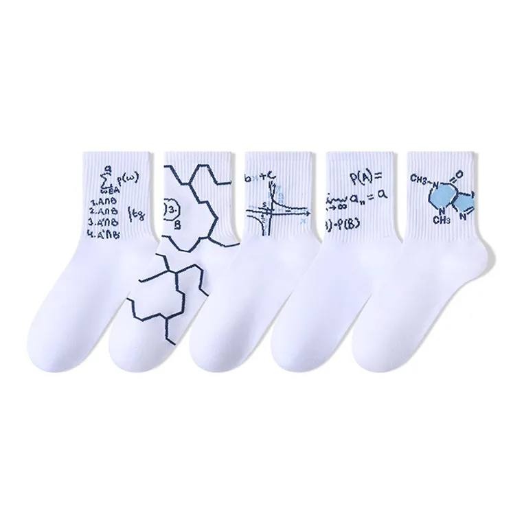 Moremoli Mid Calf Socks Unisex 5 Pack-4