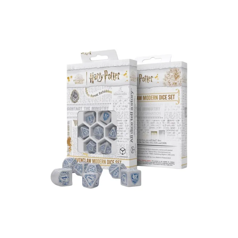 Q WORKSHOP Harry Potter Characters Ravenclaw White Dice Board Games-0