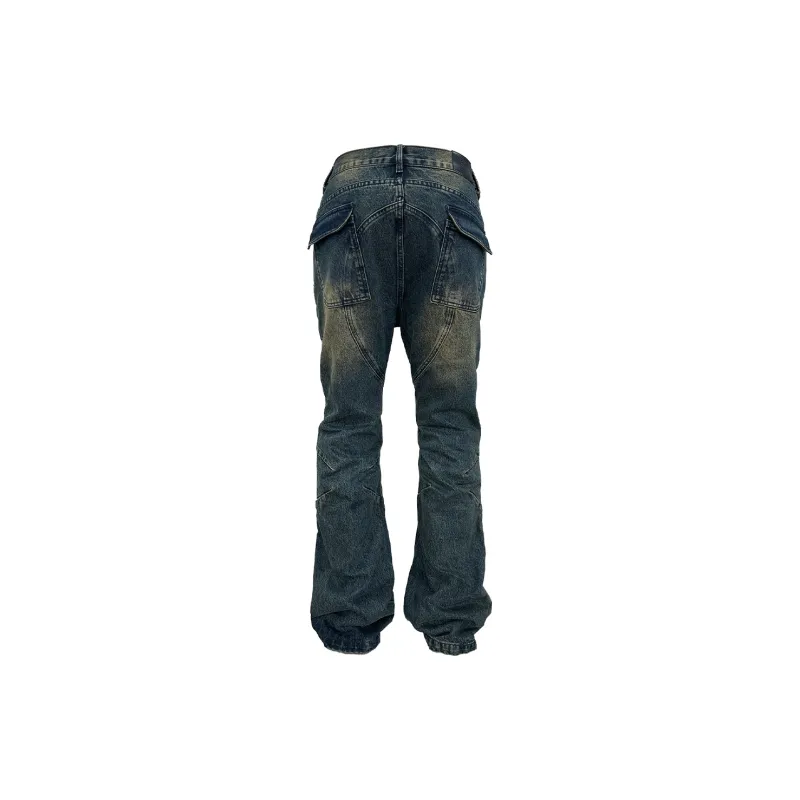 Rusure Jeans Unisex Dirty Washed Blue-1