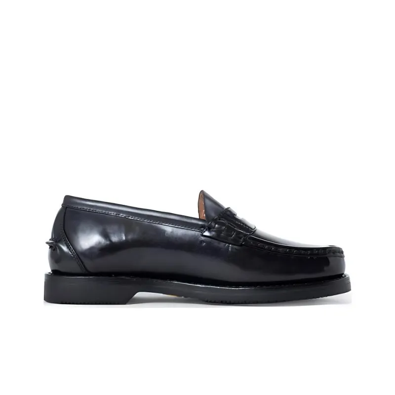 Visvim Fabro Folk Loafers Men's Black-1
