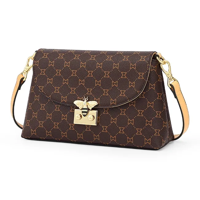 MashaLanti Crossbody Bags Dark Brown & Apricot-2