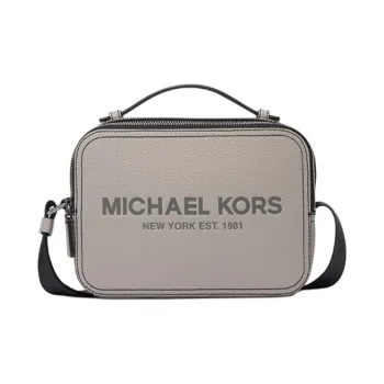 MICHAEL KORS Cow Leather With Artificial Leather Shoulder Bag, Crossbody Bag, Handbag Men's Gray