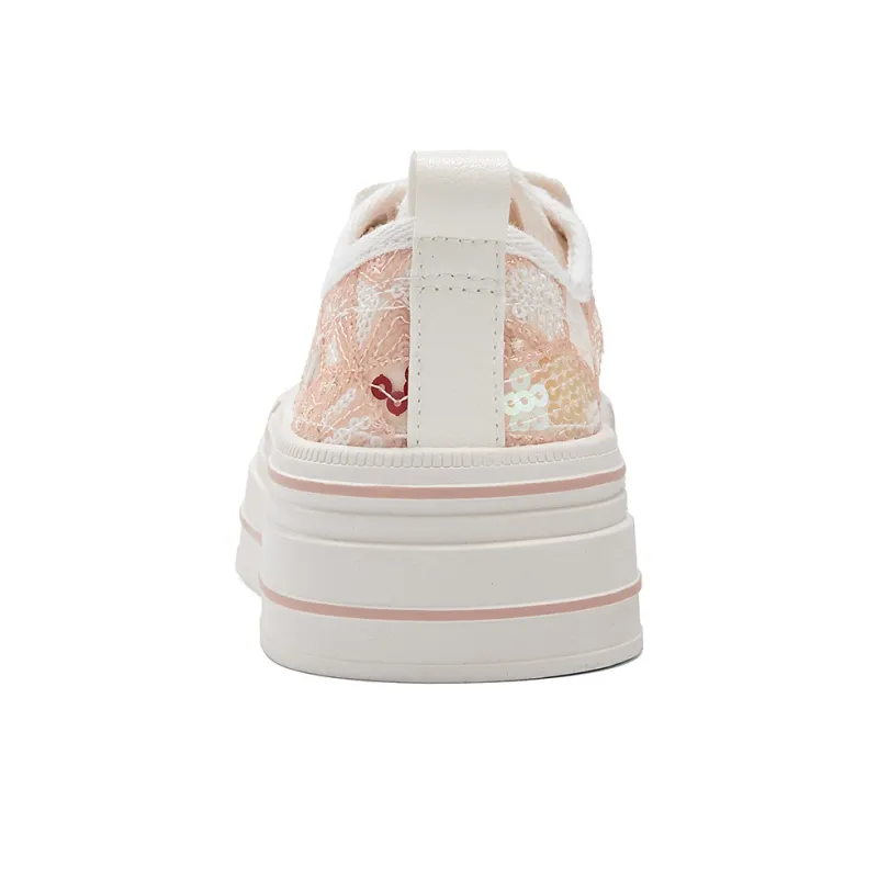 La Chapelle Anti-Slip And Wear-Resistant Height Increasing Low-Top Skateboard Shoes Women's-3