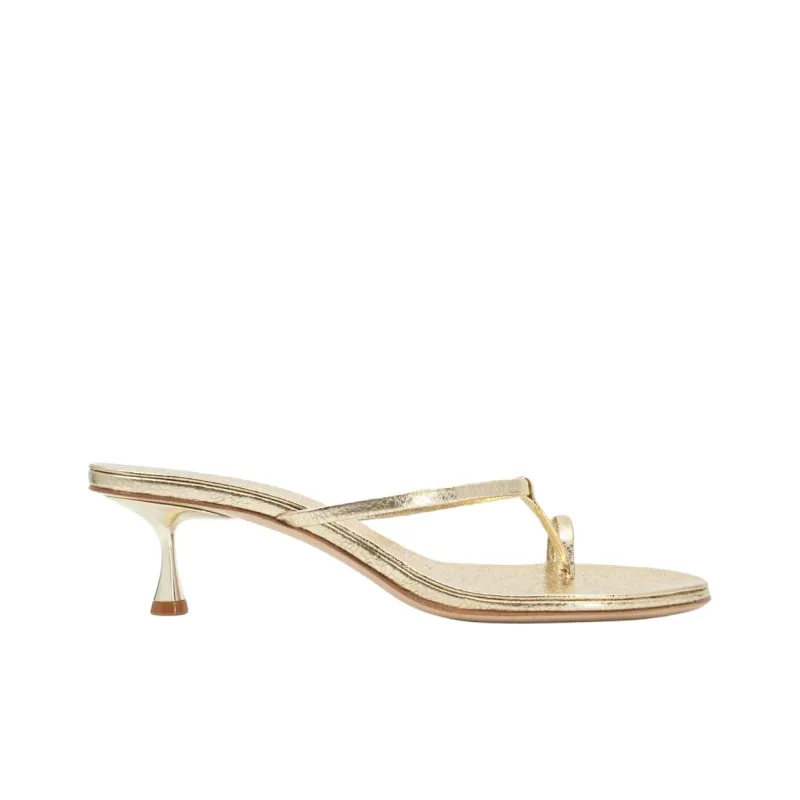 STUDIO AMELIA Flip Flops 5cm Women's Gold-1