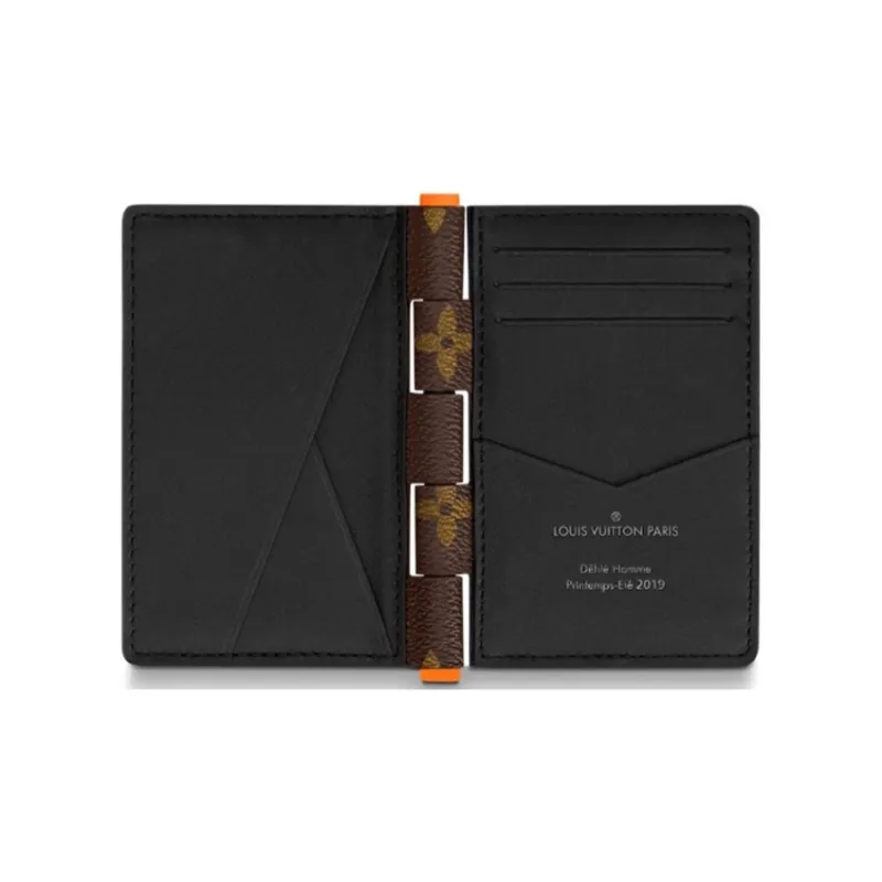 LOUIS VUITTON Pocket Organizer Monogram Solar Ray Orange Brown-3