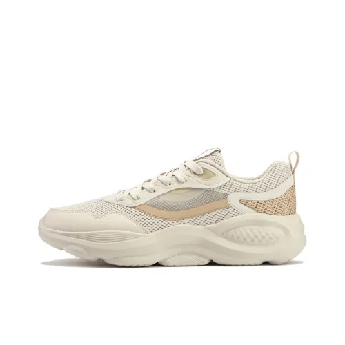 361° Durable Breathable Low-Top Casual Shoes Men's Beige Brown