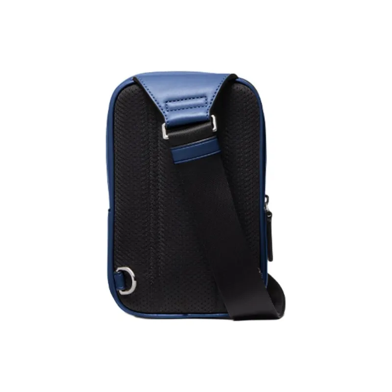 MICHAEL KORS MK Cooper Artificial Leather Shoulder Bag Crossbody Bag Sling Bags Medium Size Men's Marine Blue-1