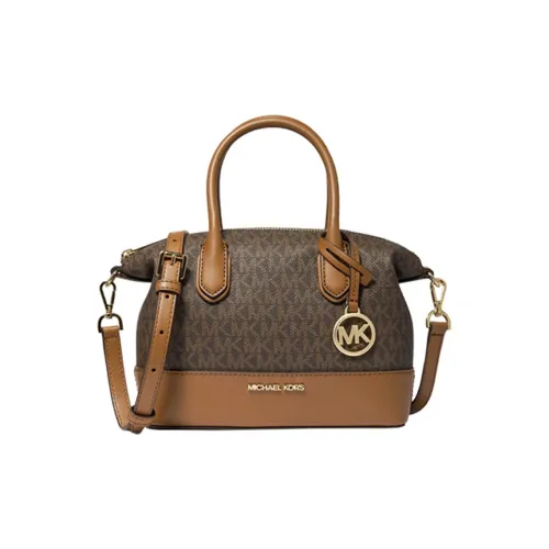 MICHAEL KORS Artificial Leather Tote Bag, Shopping Bag, Handbag Trumpets Women's Dark Brown/Acorn Brown