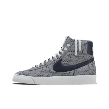 Nike Anti-Slip Wear-Resistant High-Top Skateboard Shoes Unisex Gray Black