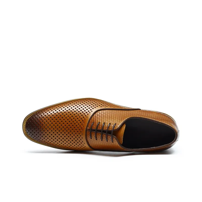 ASTON M.JAZZ Dress Shoes Men Low Top Ecru/Black/Brown-18