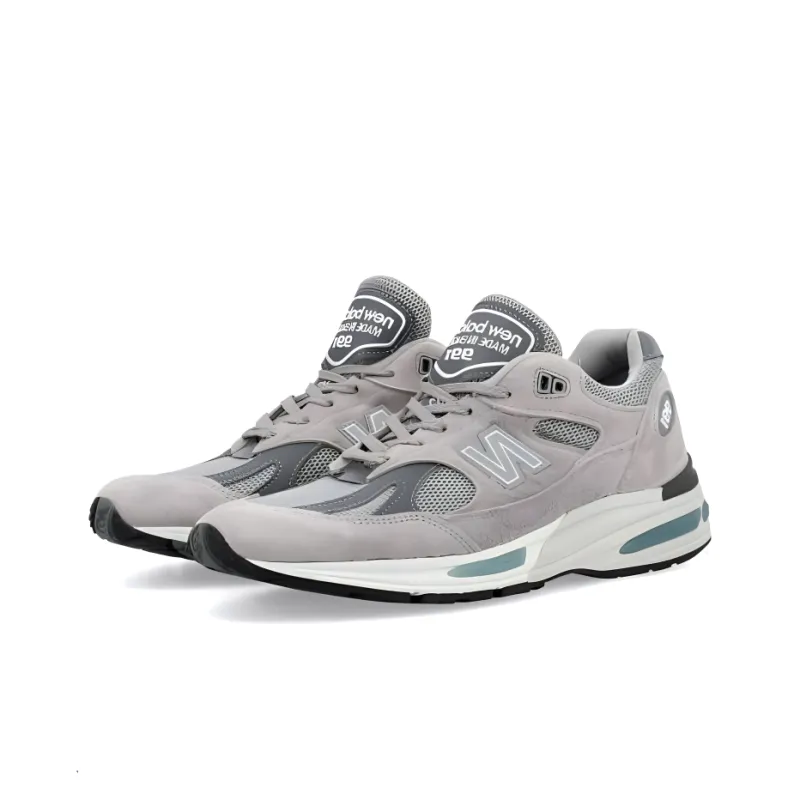 New Balance NB 991 Anti Slip And Wear Resistant Lightweight Low Top Running Shoes Men's Gray-2