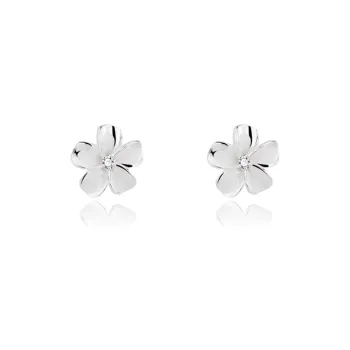 ZWU Sterling Silver Zircon Stud Earrings Fashion Stud Earrings Women's