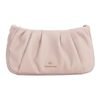 MICHAEL KORS Hannah Leather Shoulder Bag, One Shoulder Clutch Small Size Women's Soft Pink