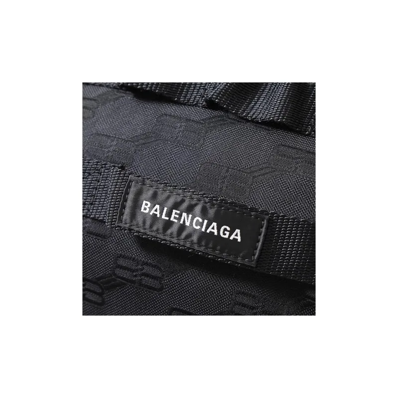 Balenciaga Army Recycled Nylon Portable Crossbody Bag Shoulder Bag Men's Black-5
