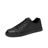 Mulinsen Anti-Slip And Wear-Resistant Lightweight Low-Top Skateboard Shoes Men's Black