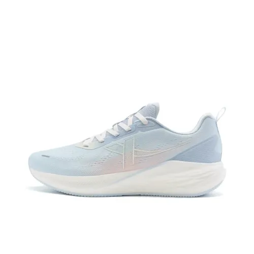 XTEP Speed 5.0LITE Abrasion medio Rebound Low Top Running Shoes Women's Blue Pink