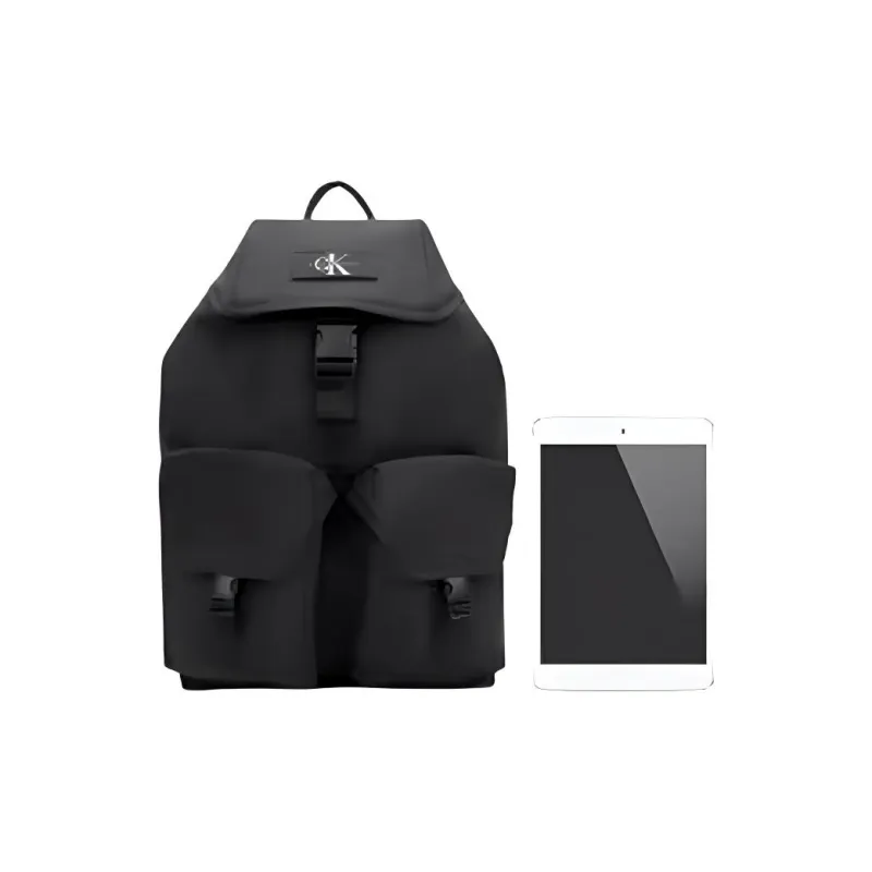 CALVIN KLEIN Fabric Backpack Regular Men's Space Black-3