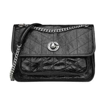 GOLDLION Cow Leather Crossbody Bag Shoulder Bag Women's Black
