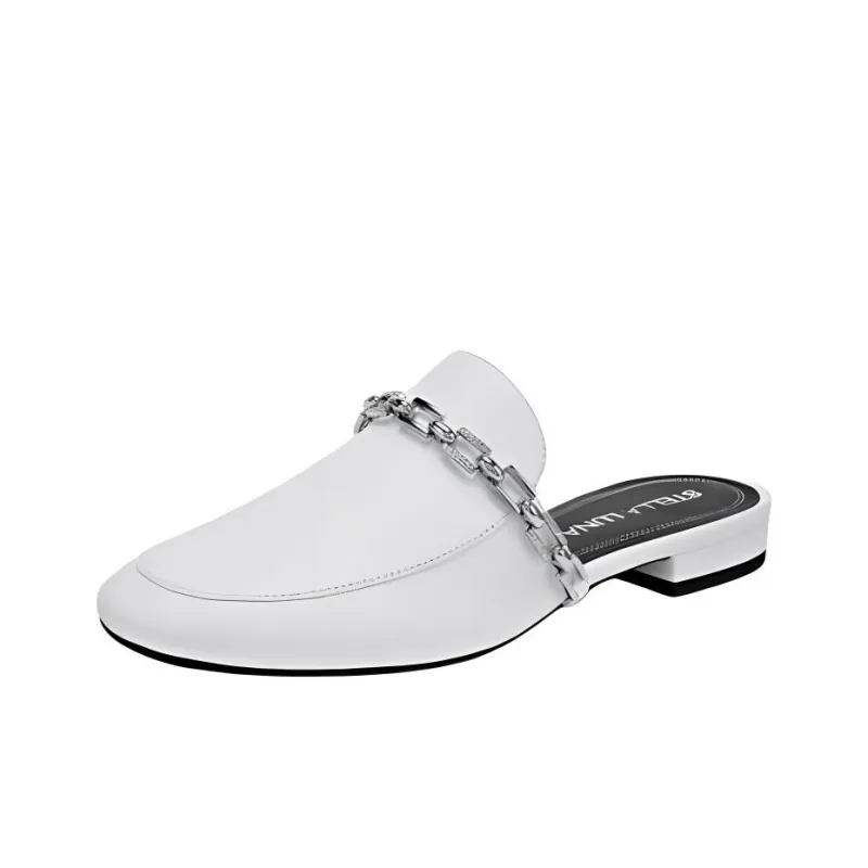 STELLA LUNA Wrap-toe Slippers Women's White-2