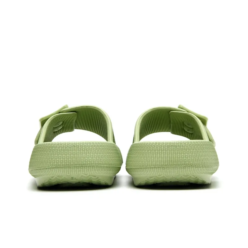 HLA Slide Slippers Women's Green/Sand/Pink-3