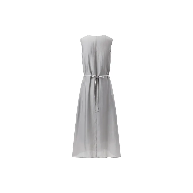 PEACEBIRD Sleeveless Dress Women's Gray-1