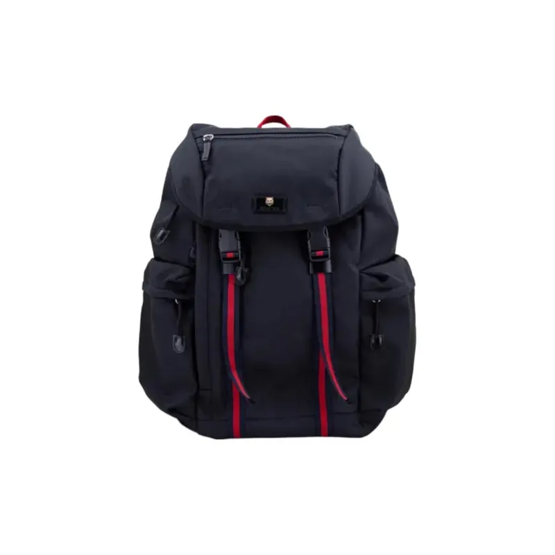 GUCCI Canvas Backpack Men's Black-0