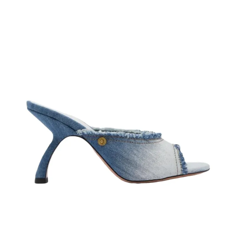 PIFERI Tiana 85mm Denim Mules Women's-1