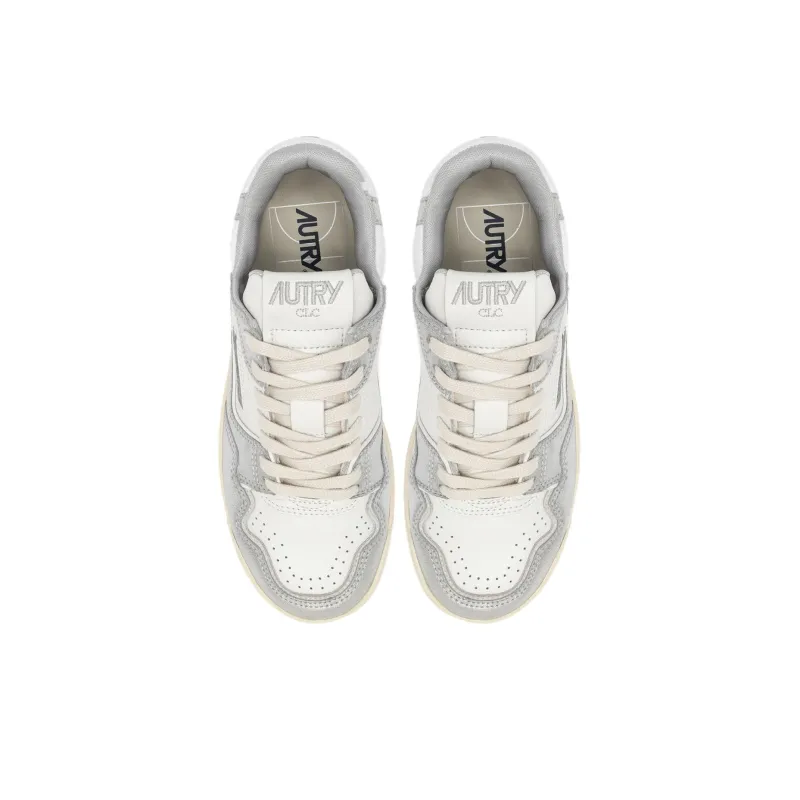 AUTRY Anti Slip Wear Resistant Low Top Skateboard Shoes Women's Silver-3