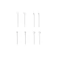 Butterfly Drop Earrings 4-Piece Combo Set