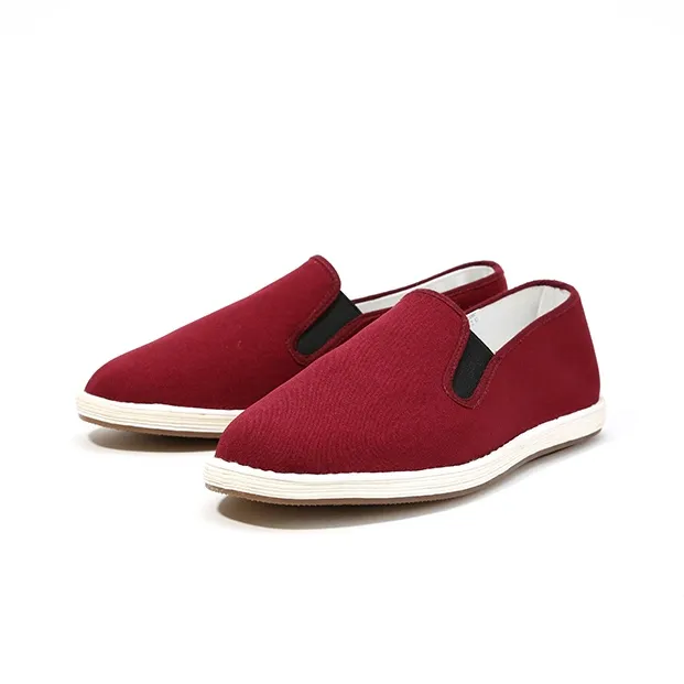 Old Meihua Casual Shoes Men Low Top Red/Green-2