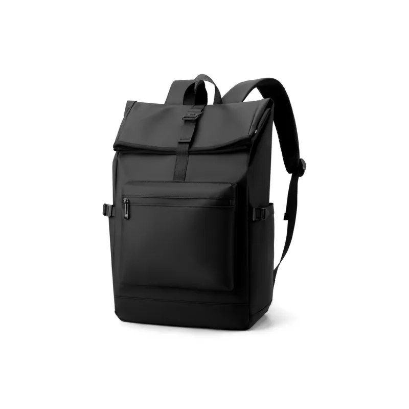 Venerable Brahma Nylon Fabric Computer Backpack Travel Bag Backpack Regular Men's Black/Gray/Light Gray-1