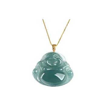 Long Fu Ice Glutinous 18K Gold-Tone Lock Pendant Necklace-Perfect Gift For Festivals Women's