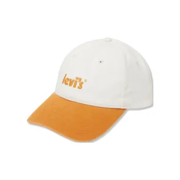 Levi's Cotton Baseball Caps Men's Ecru/Orange